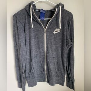 Nike Full Zip Dark Gray Large Hoodie